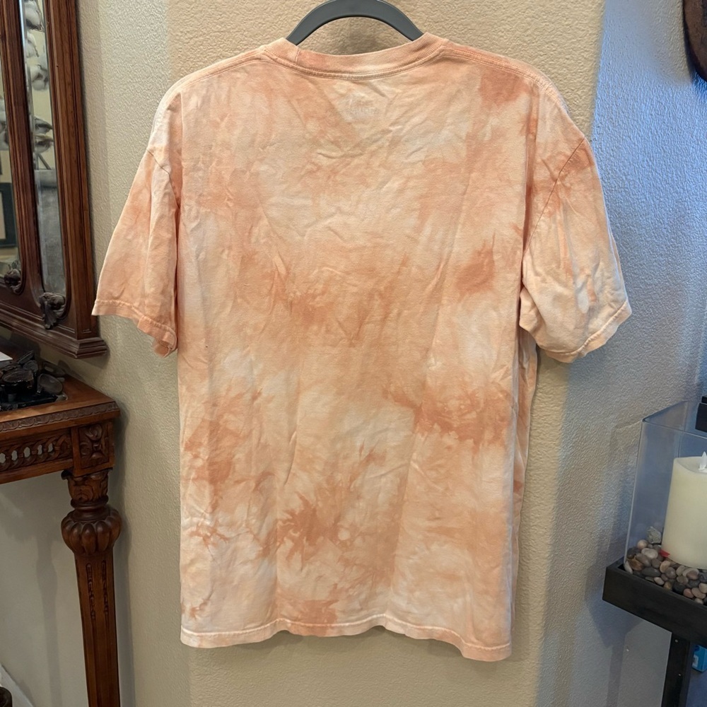 The Mountain Yellow Tie-Dye Dog Face Graphic T-Shirt Size Large - Picture 4 of 5